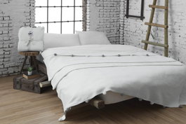 L'essentiel linge de maison Pom Pom - Crema